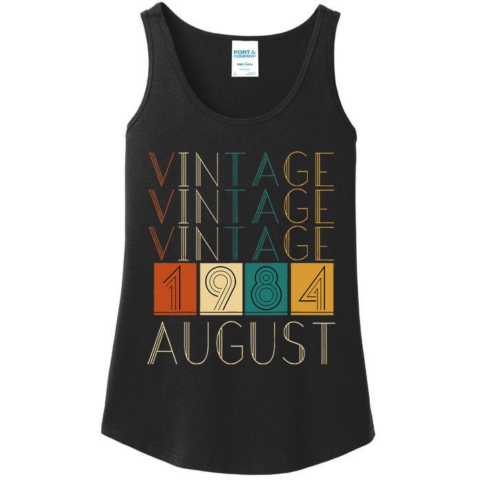 Vintage Retro August 1984 Ladies Essential Tank