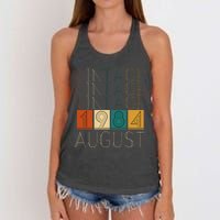 Vintage Retro August 1984 Women's Knotted Racerback Tank