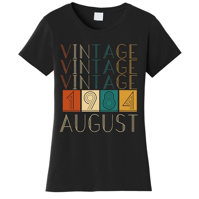 Vintage Retro August 1984 Women's T-Shirt