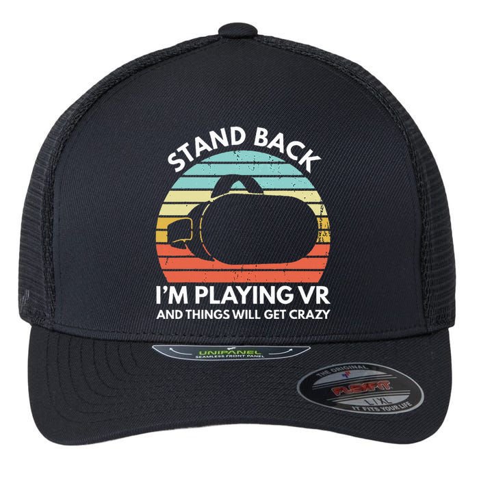 Virtual Reality Athlete Funny VR Gamer Saying Flexfit Unipanel Trucker Cap