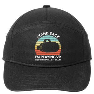 Virtual Reality Athlete Funny VR Gamer Saying 7-Panel Snapback Hat