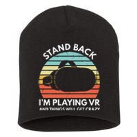 Virtual Reality Athlete Funny VR Gamer Saying Short Acrylic Beanie