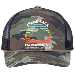 Virtual Reality Athlete Funny VR Gamer Saying Retro Rope Trucker Hat Cap