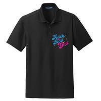 Vintage Rock And Roll Girl Dry Zone Grid Polo