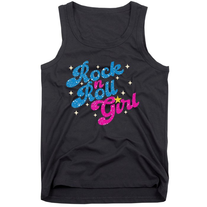 Vintage Rock And Roll Girl Tank Top