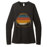 Vintage Retro Arbor Day Womens CVC Long Sleeve Shirt