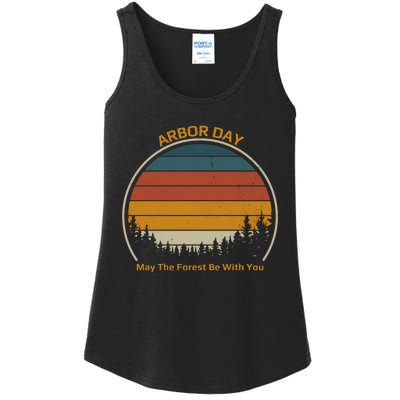 Vintage Retro Arbor Day Ladies Essential Tank