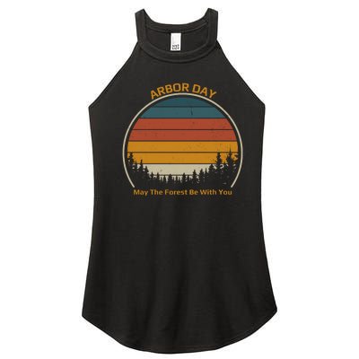 Vintage Retro Arbor Day Women's Perfect Tri Rocker Tank