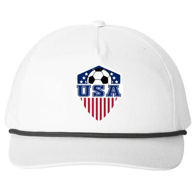 Vintage Retro American Football USA Soccer USA Flag Snapback Five-Panel Rope Hat