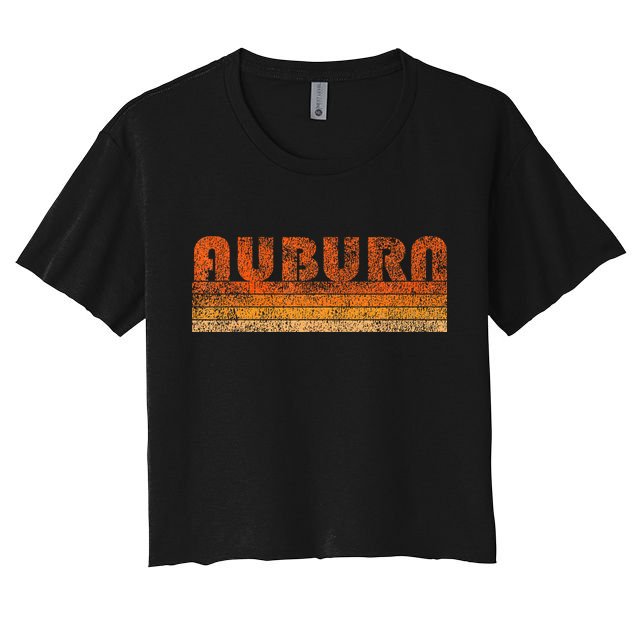Vintage Retro Auburn Alabama Crop Top