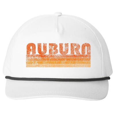 Vintage Retro Auburn Alabama Snapback Five-Panel Rope Hat