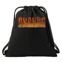 Vintage Retro Auburn Alabama Drawstring Bag