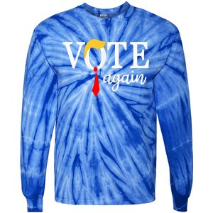 Vote Republican Again Presidential Election 2024 Tie-Dye Long Sleeve Shirt