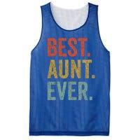 Vintage Retro Aunt Present Idea Best Aunt Ever Great Gift Mesh Reversible Basketball Jersey Tank