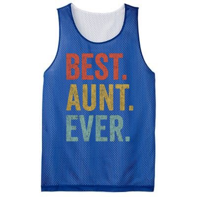 Vintage Retro Aunt Present Idea Best Aunt Ever Great Gift Mesh Reversible Basketball Jersey Tank