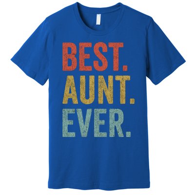 Vintage Retro Aunt Present Idea Best Aunt Ever Great Gift Premium T-Shirt