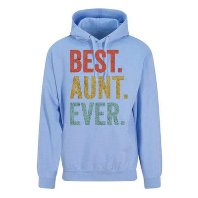 Vintage Retro Aunt Present Idea Best Aunt Ever Great Gift Unisex Surf Hoodie