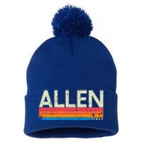 Vintage Retro Allen Texas Distressed Souvenir Funny Gift Pom Pom 12in Knit Beanie