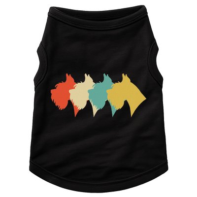 Vintage Retro Art Schnauzer Doggie Tank
