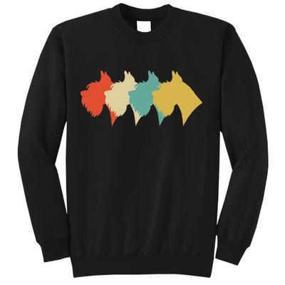 Vintage Retro Art Schnauzer Sweatshirt