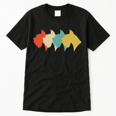 Vintage Retro Art Schnauzer Tall T-Shirt