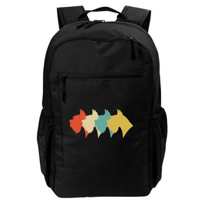 Vintage Retro Art Schnauzer Backpack
