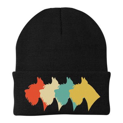 Vintage Retro Art Schnauzer Beanie