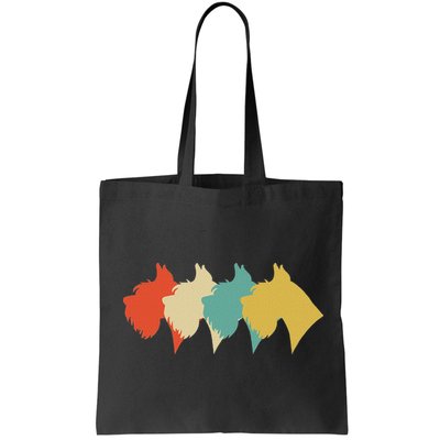 Vintage Retro Art Schnauzer Bag