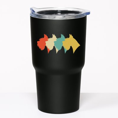 Vintage Retro Art Schnauzer Tumbler
