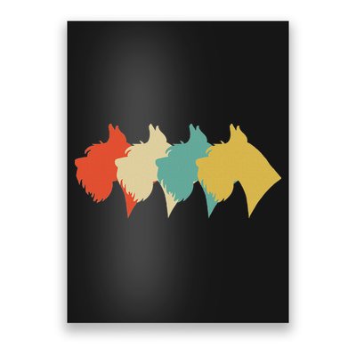 Vintage Retro Art Schnauzer Poster