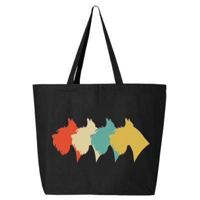 Vintage Retro Art Schnauzer 25L Jumbo Tote