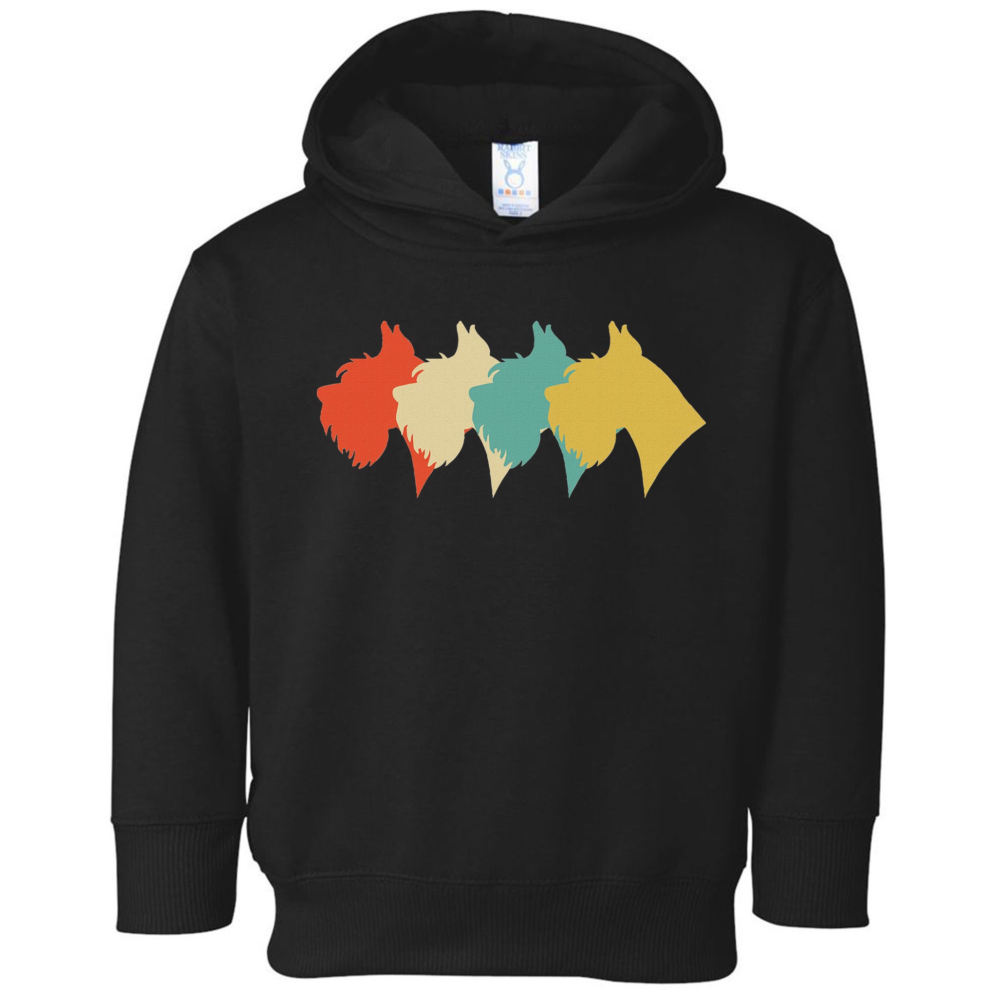Vintage Retro Art Schnauzer Toddler Hoodie