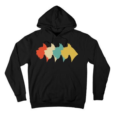 Vintage Retro Art Schnauzer Tall Hoodie