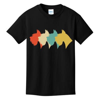 Vintage Retro Art Schnauzer Kids T-Shirt