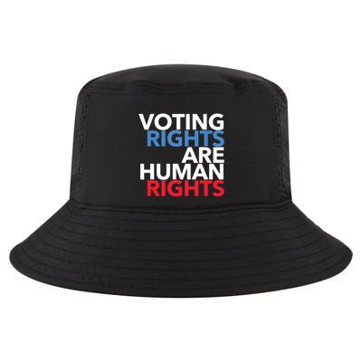 Voting Rights Are Human Rights (Red, White, Blue) Cool Comfort Performance Bucket Hat