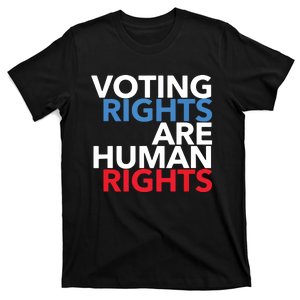 Voting Rights Are Human Rights (Red, White, Blue) T-Shirt