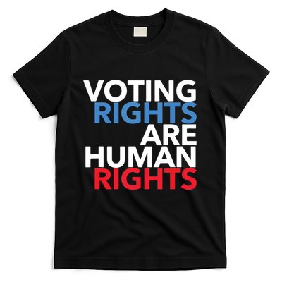 Voting Rights Are Human Rights (Red, White, Blue) T-Shirt