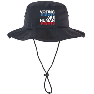Voting Rights Are Human Rights (Red, White, Blue) Bucket Hat