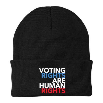 Voting Rights Are Human Rights (Red, White, Blue) Beanie