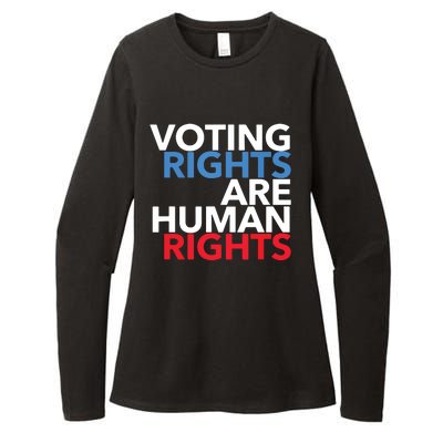 Voting Rights Are Human Rights (Red, White, Blue) Womens CVC Long Sleeve Shirt