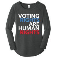 Voting Rights Are Human Rights (Red, White, Blue) Women's Perfect Tri Tunic Long Sleeve Shirt