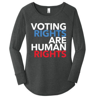 Voting Rights Are Human Rights (Red, White, Blue) Women's Perfect Tri Tunic Long Sleeve Shirt