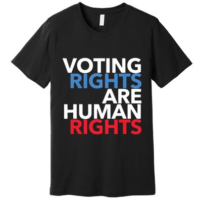 Voting Rights Are Human Rights (Red, White, Blue) Premium T-Shirt