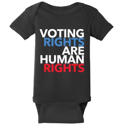 Voting Rights Are Human Rights (Red, White, Blue) Baby Bodysuit