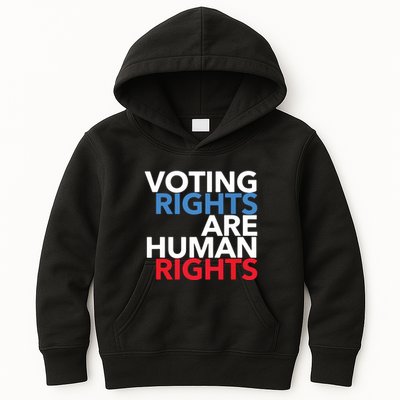 Voting Rights Are Human Rights (Red, White, Blue) Kids Hoodie