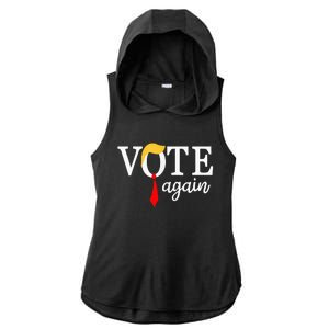 Vote Republican Again Presidential Election 2024 Ladies PosiCharge Tri-Blend Wicking Draft Hoodie Tank