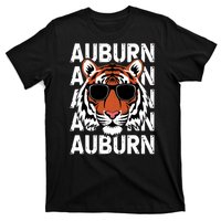 Vintage Retro Auburn Style Classic Tiger With Sunglasses T-Shirt