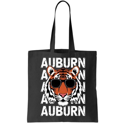 Vintage Retro Auburn Style Classic Tiger With Sunglasses Bag