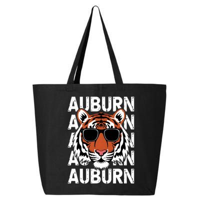 Vintage Retro Auburn Style Classic Tiger With Sunglasses 25L Jumbo Tote