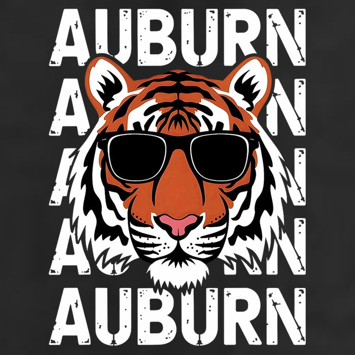 Vintage Retro Auburn Style Classic Tiger With Sunglasses Hat